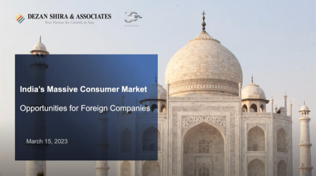  The Consumer Market in India – Opportunities for Foreign Companies 